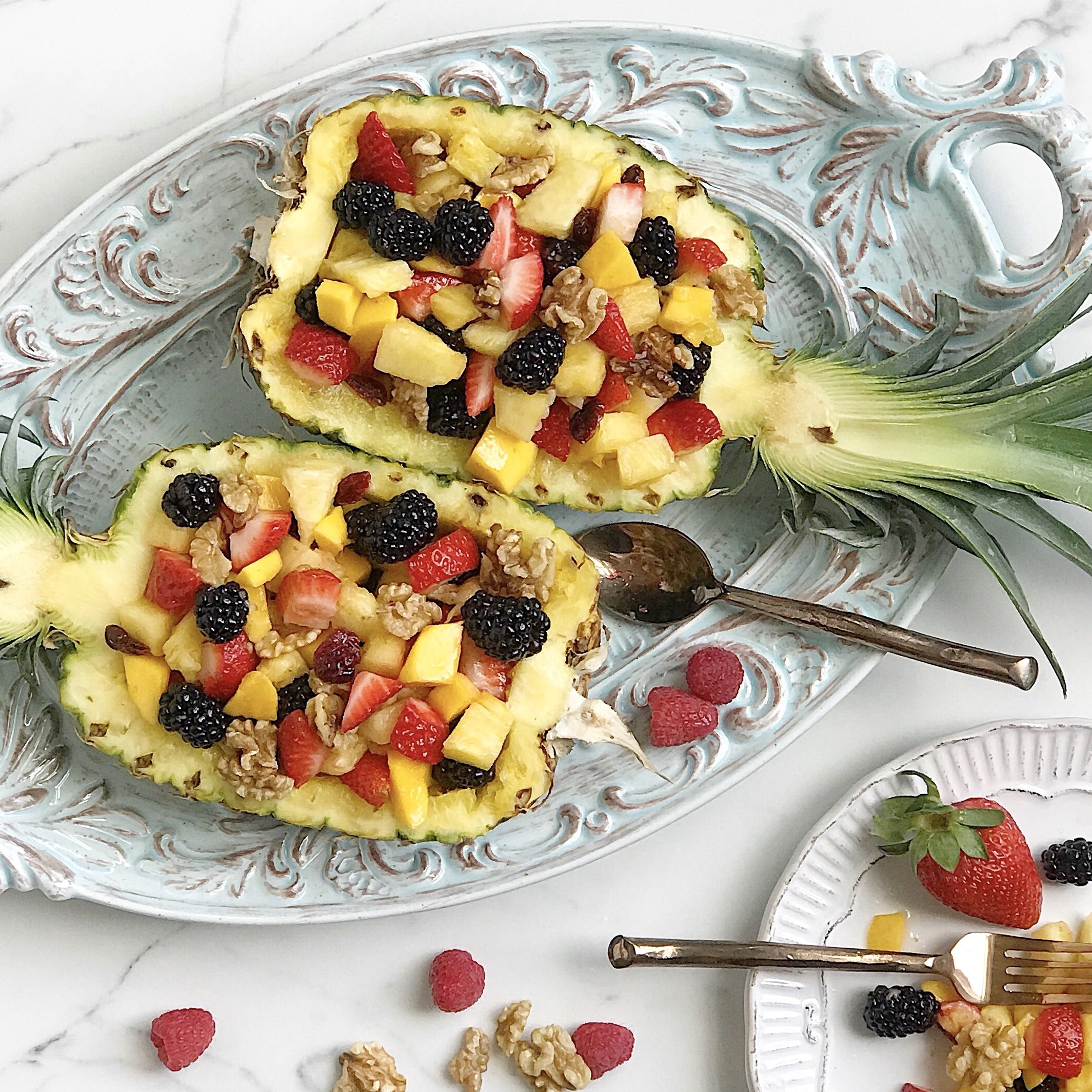 Jamaican Fruit Salad: A Jamaican Fruit Bowl With Lime & Honey