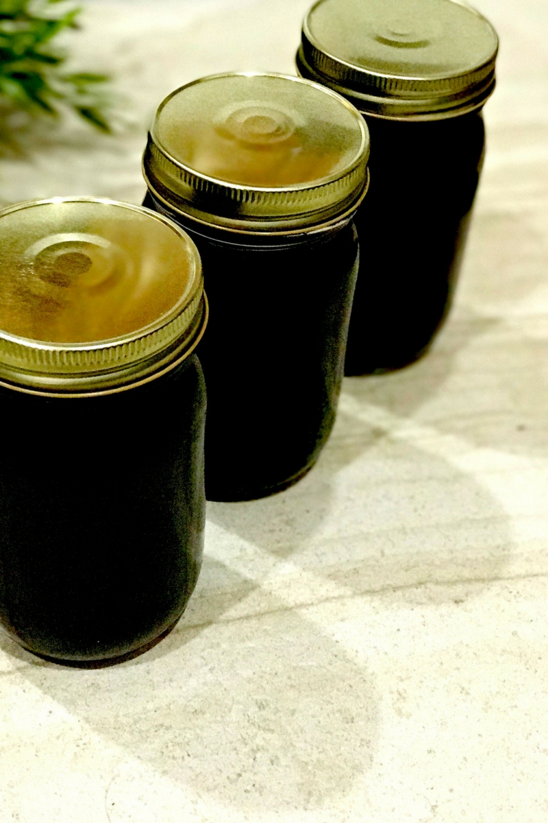 jars of organic elderberry syrup