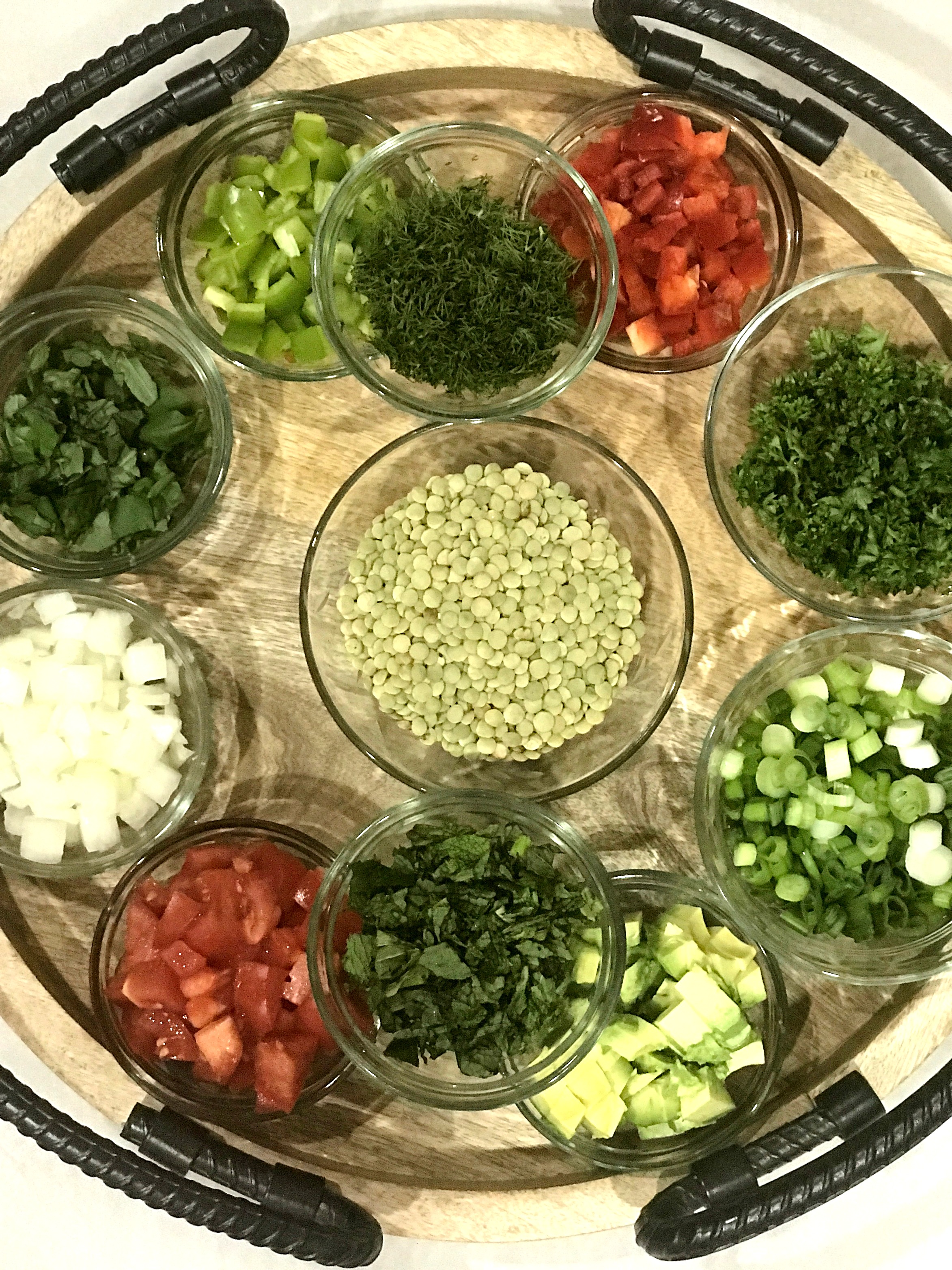 lentil salad ingredients