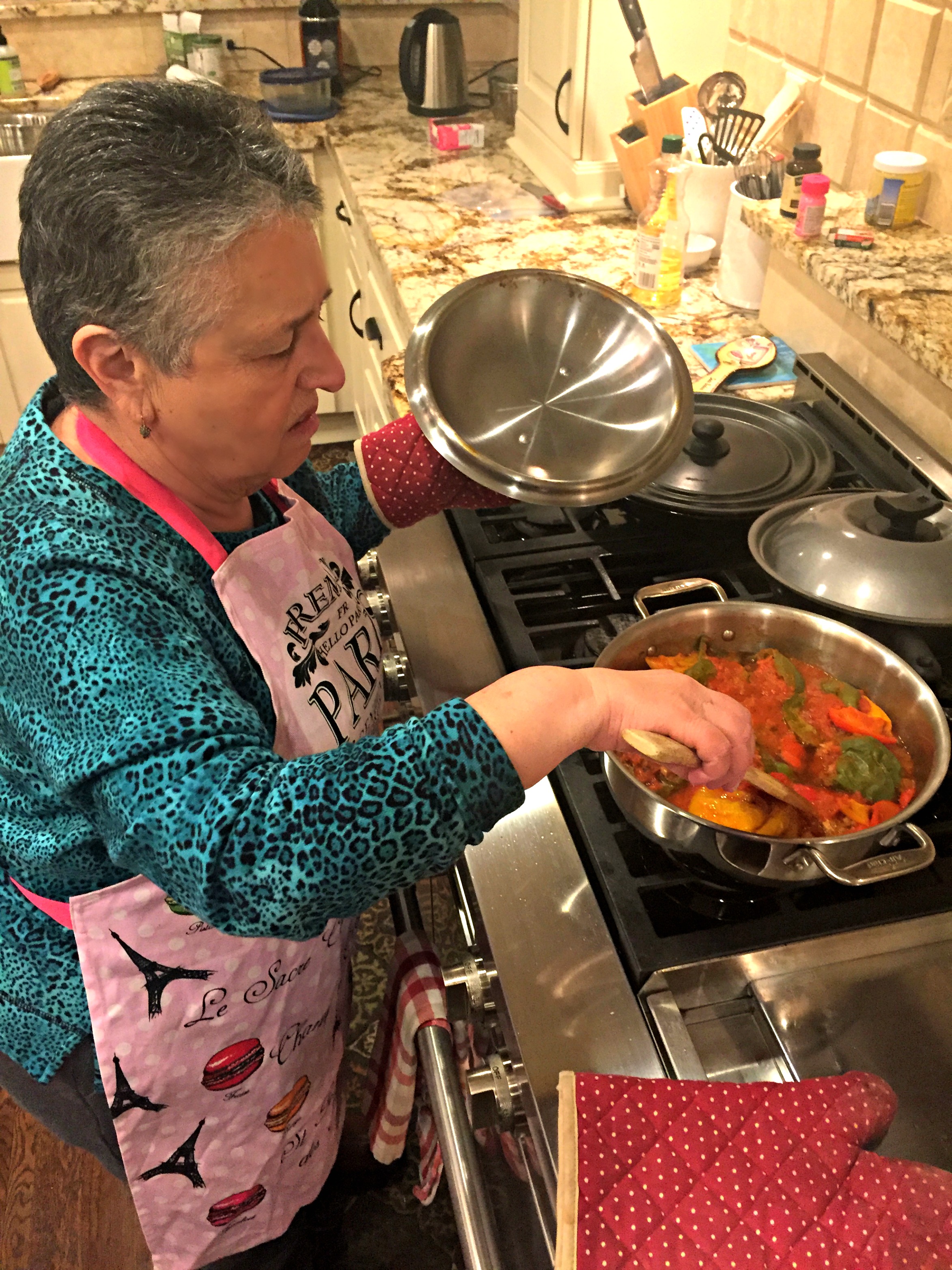 making baked cod with tomato sauce