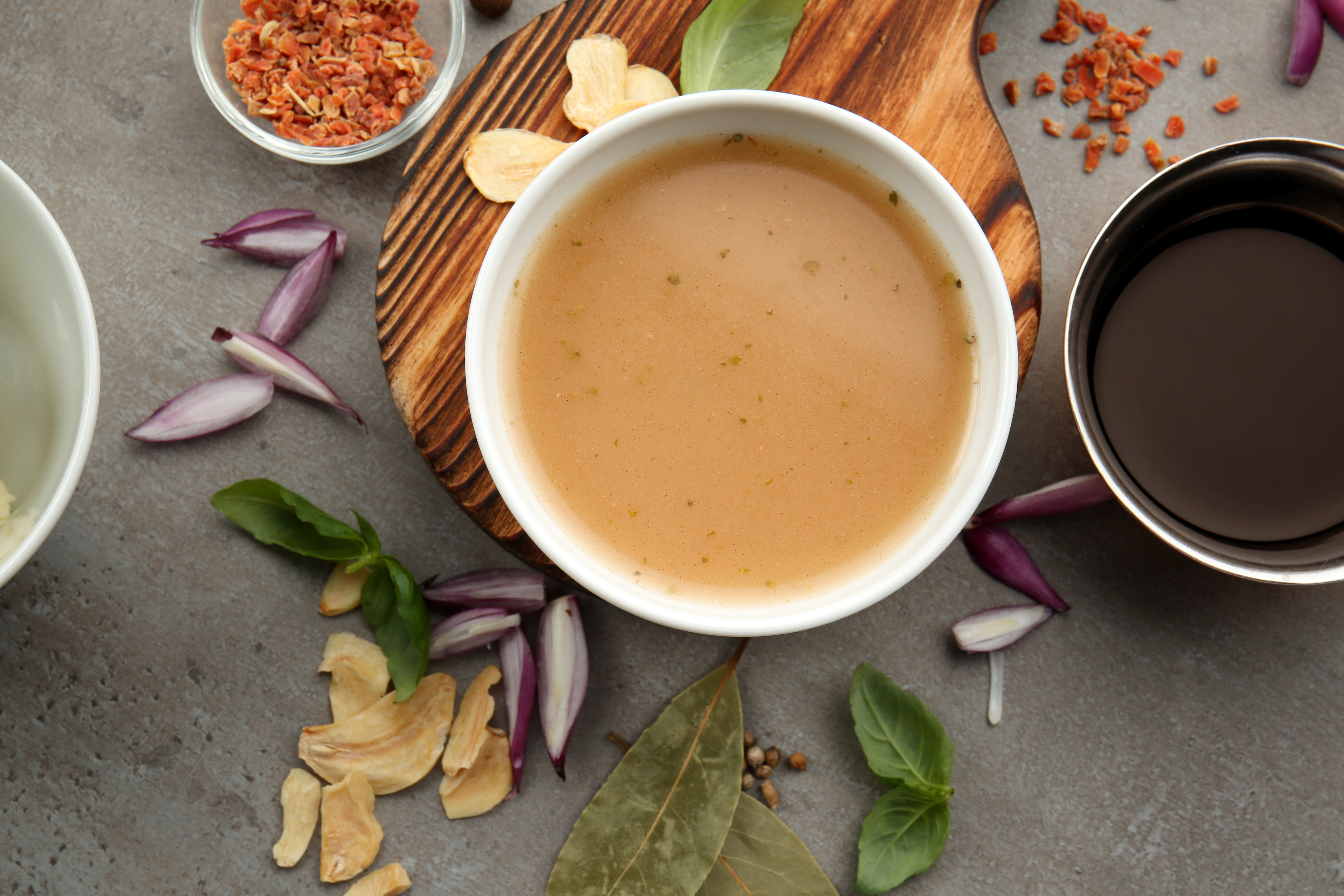 A bowl of freshly prepared homemade gravy