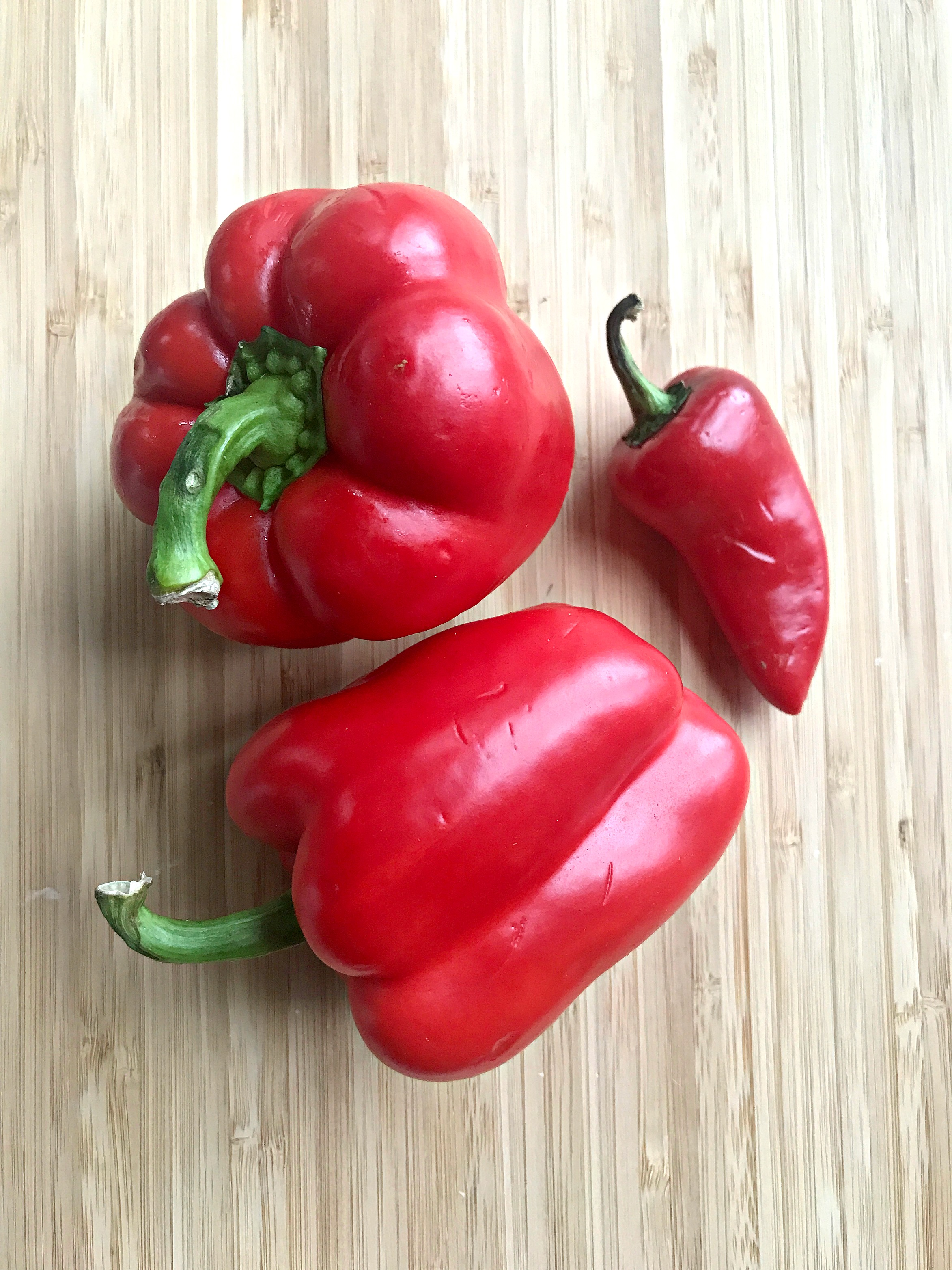 red peppers ingredients for ajvar