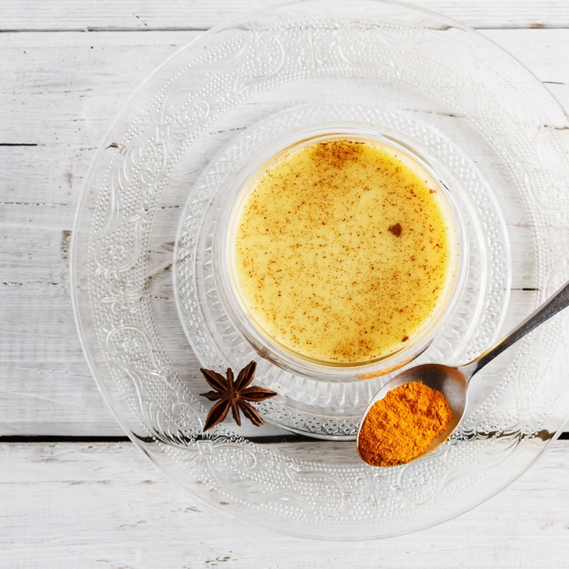 Dairy-Free Turmeric Coconut Milk Tea with Cardamon