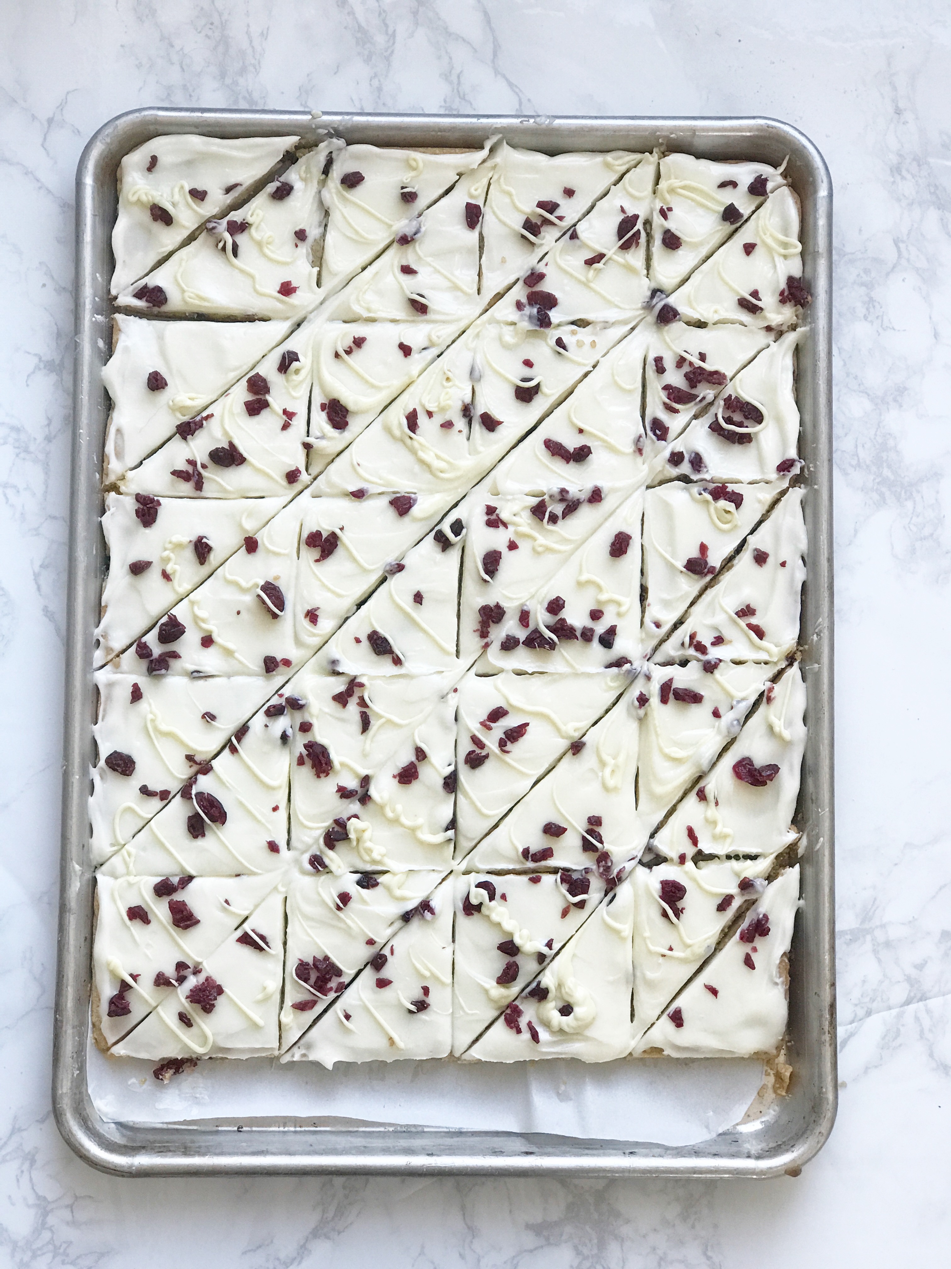 Prepared cranberry tarts