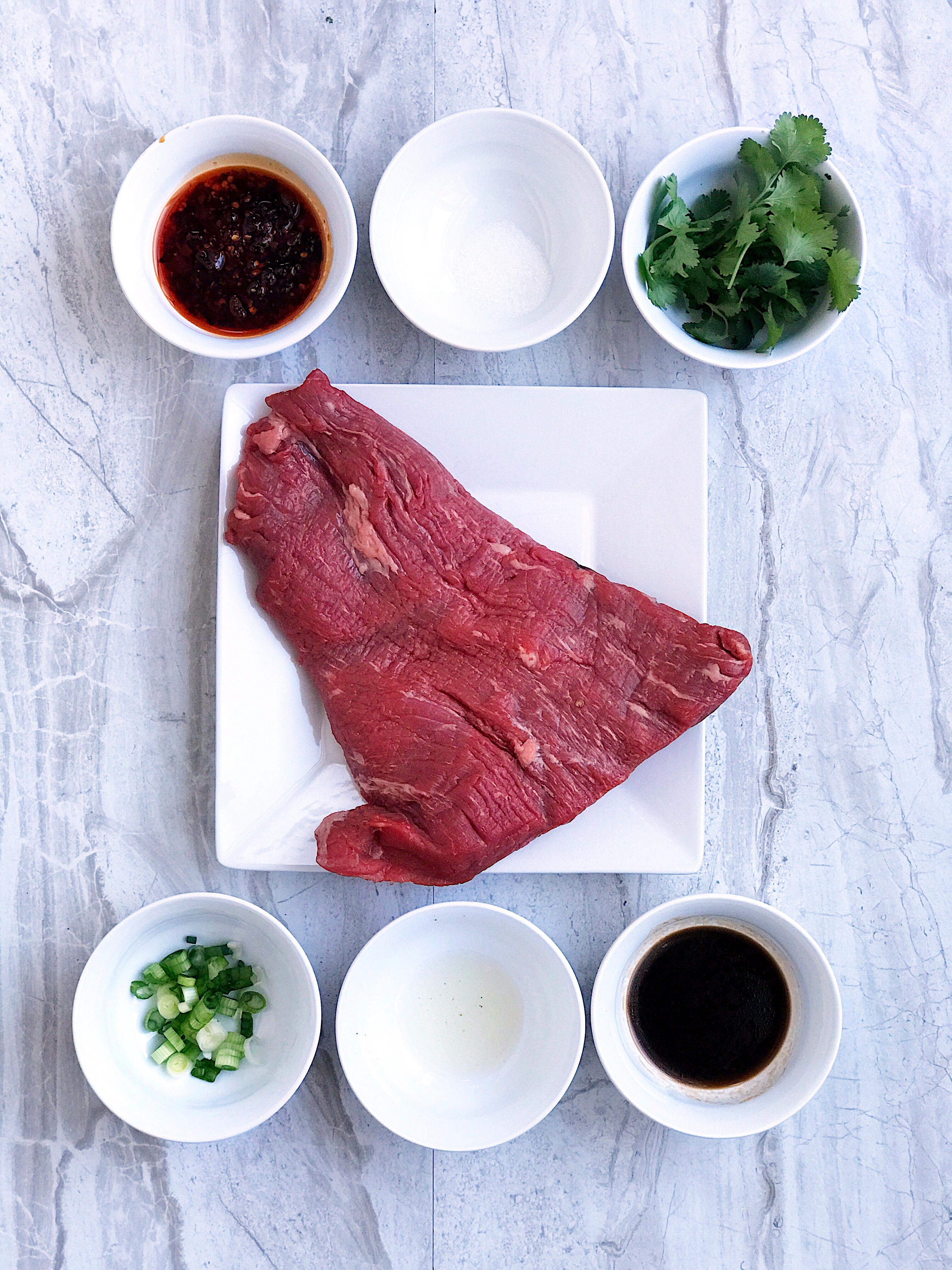 preparing szechuan beef