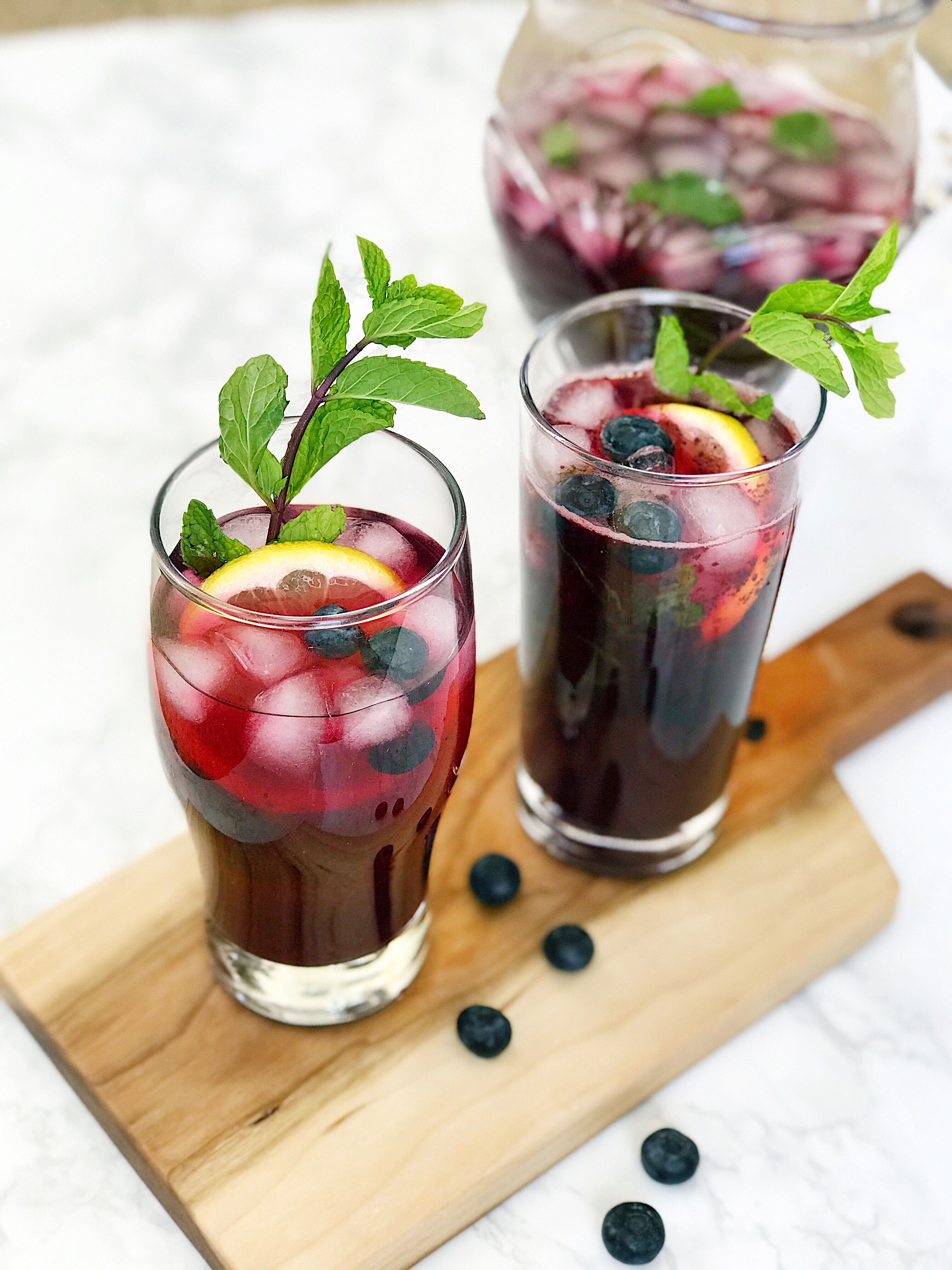 blueberry mint lemonade