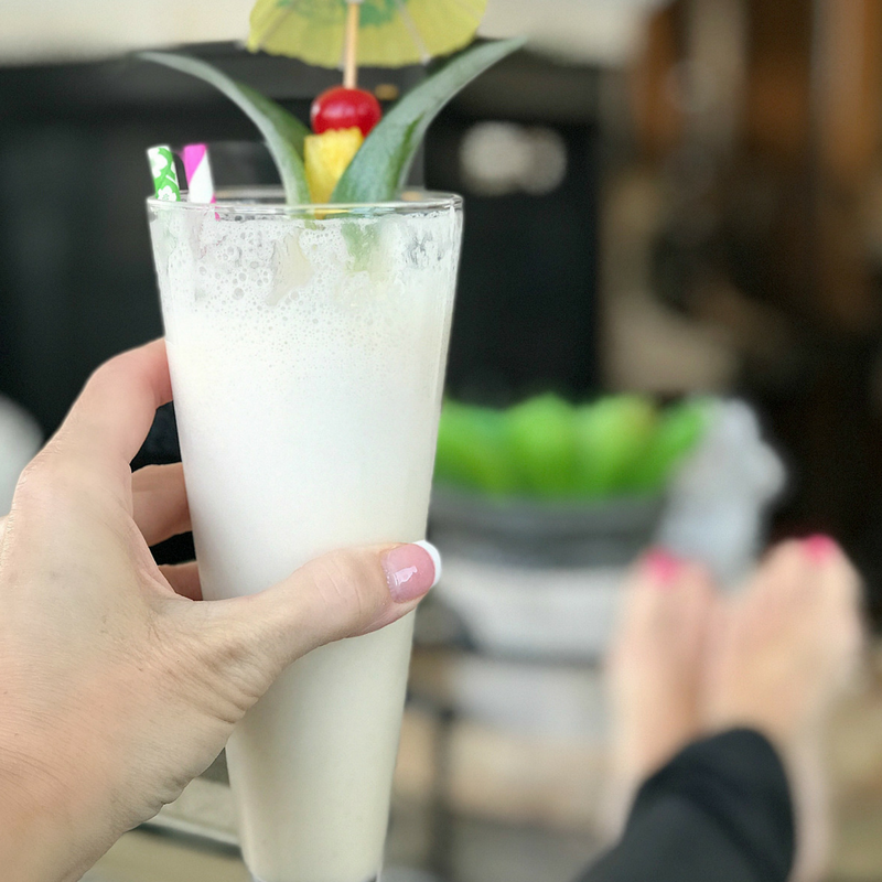 how to make a JAMAICAN PIÑA COLADA