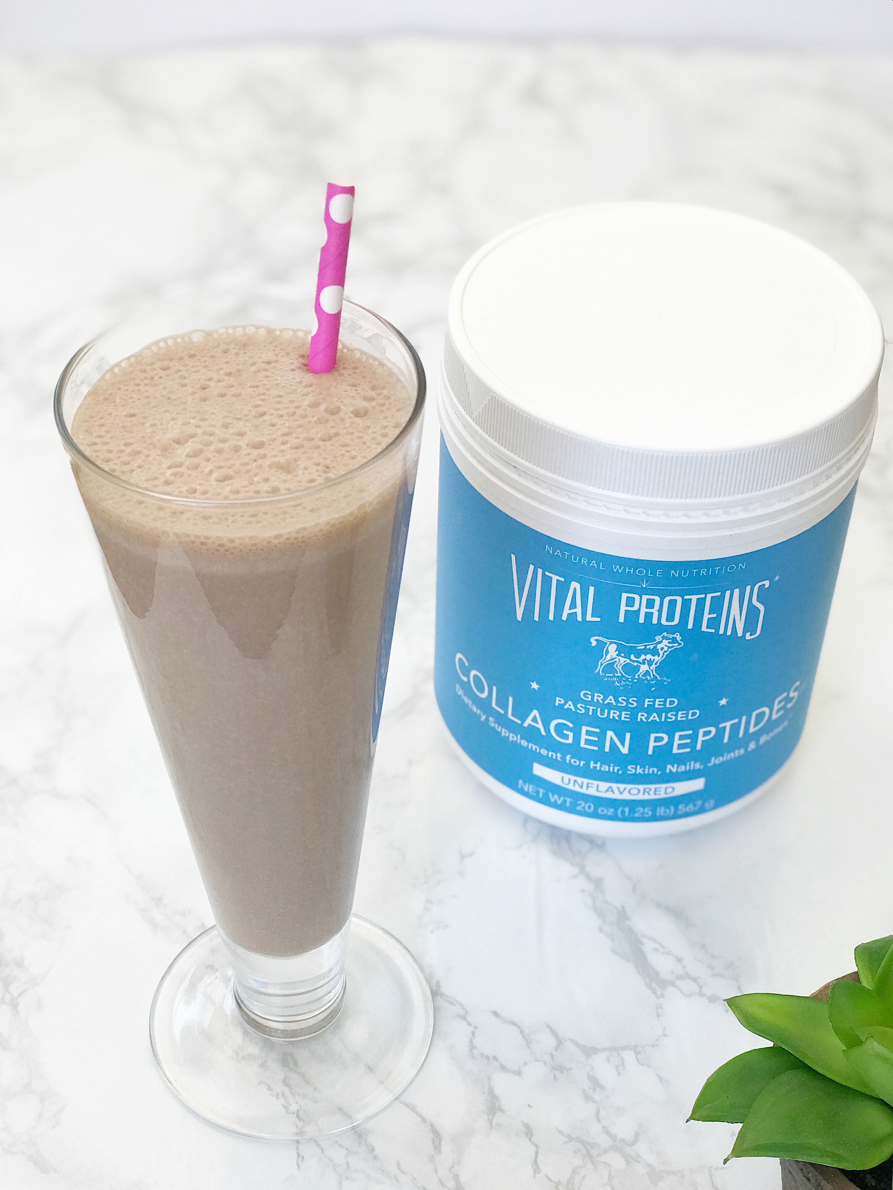 Banana Chocolate Collagen smoothie recipe