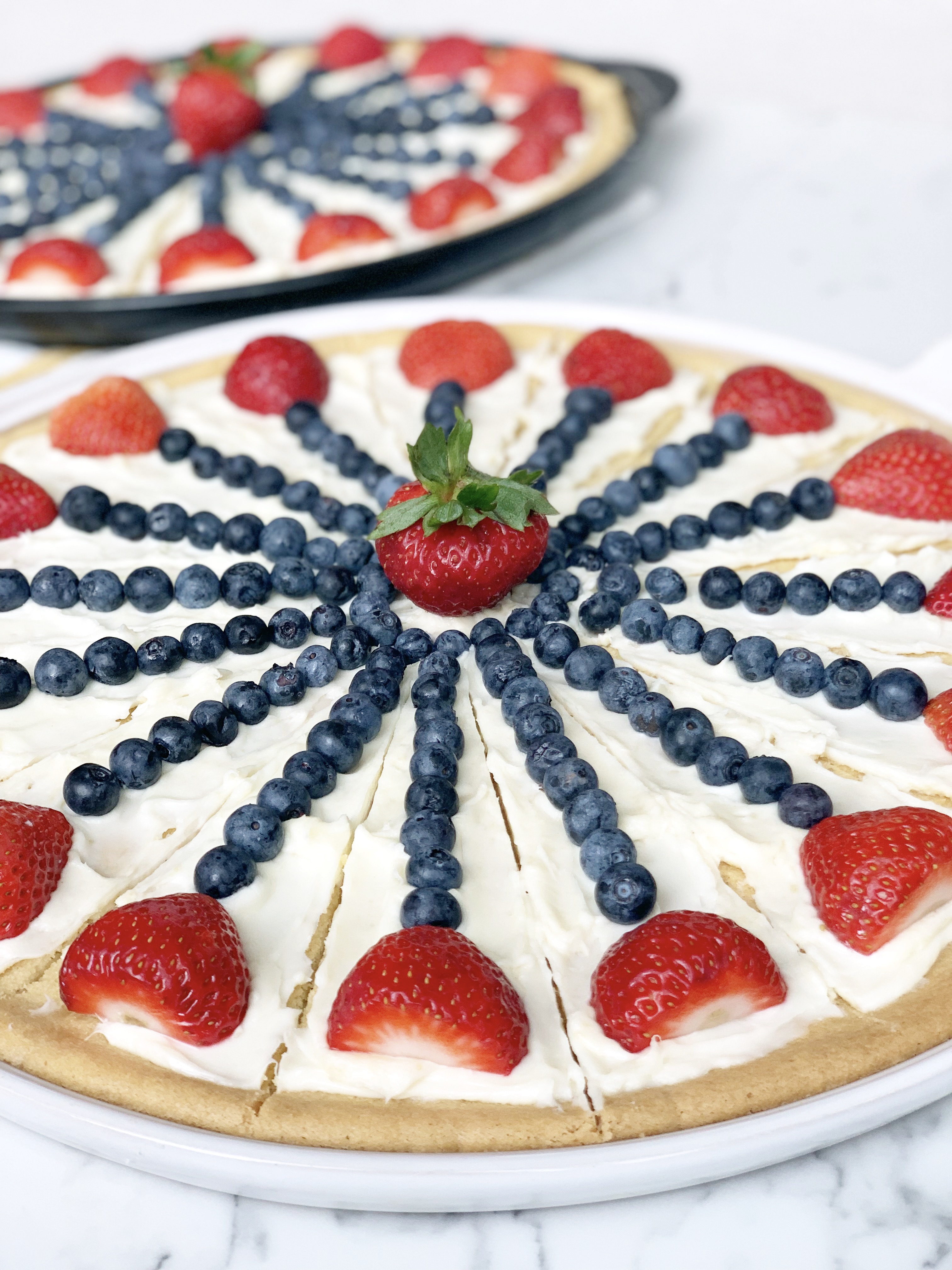 fruit pizza cookie dough