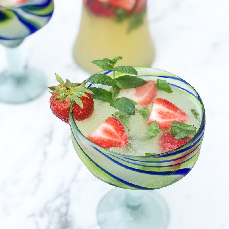 STRAWBERRY BASIL MARGARITA COCKTAIL recipe