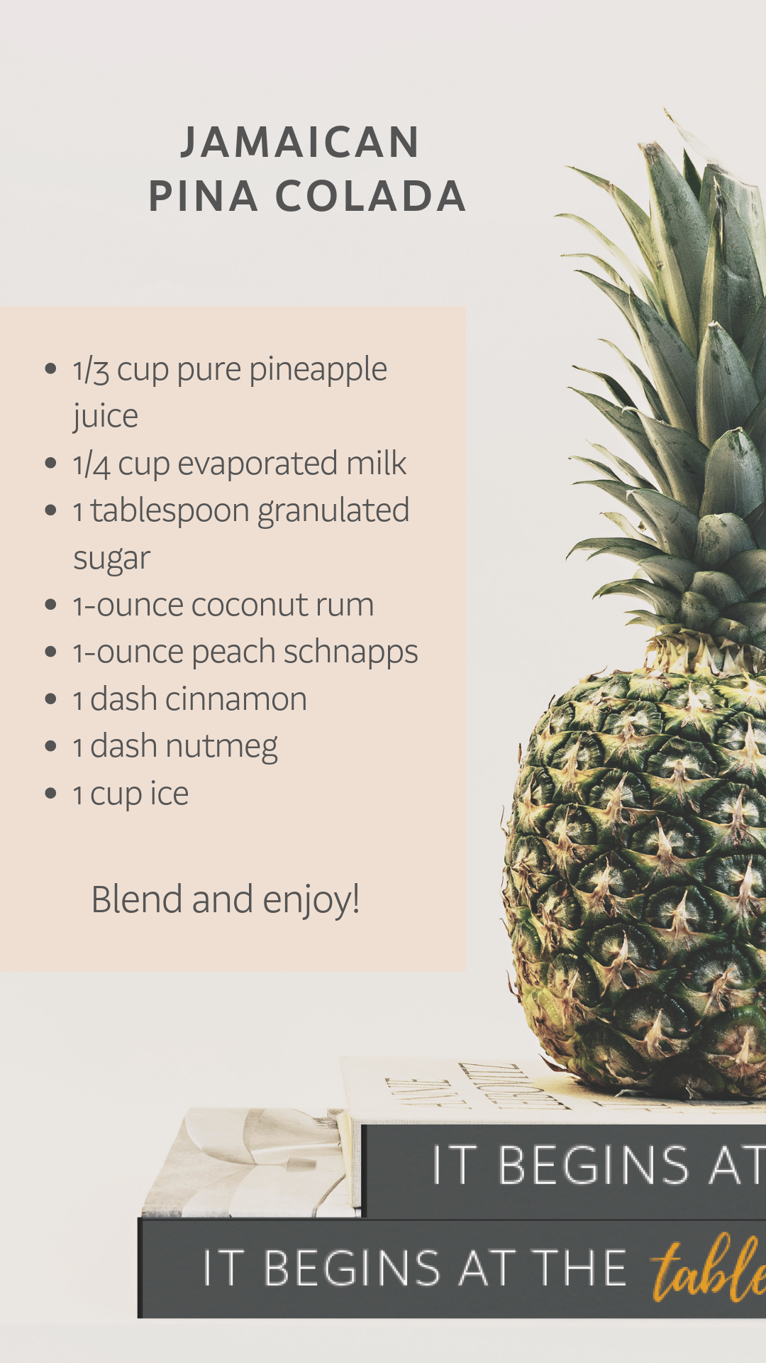Jamaican Colada Recipe Style | Culinary Butterfly