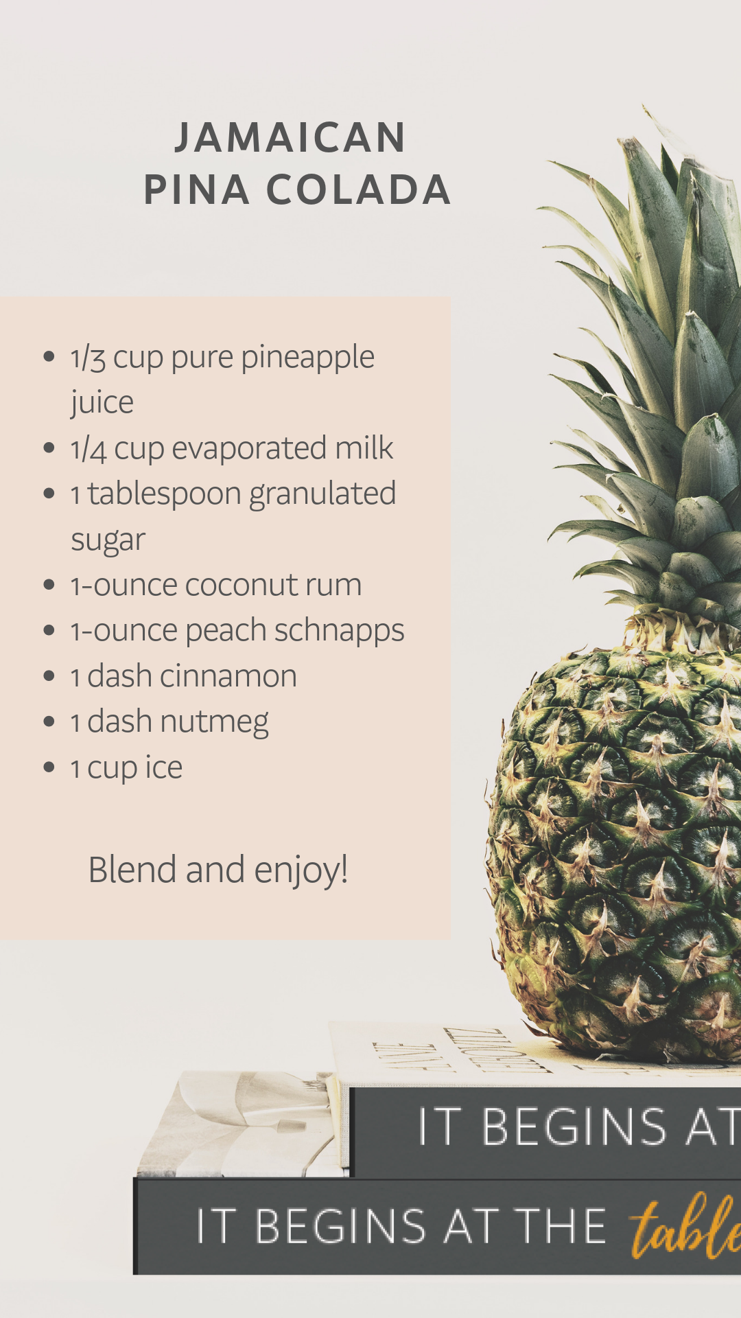 Jamaican Piña Colada Recipe