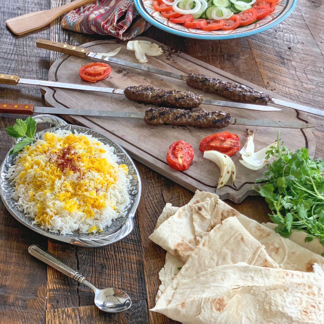 how to make Koobideh or Persian beef kabob 