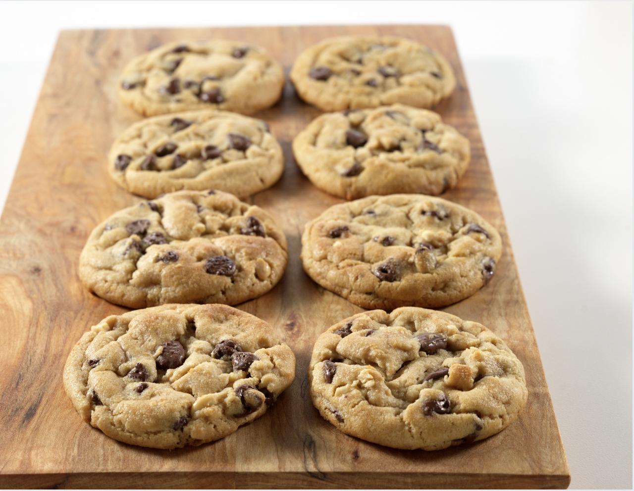 Egg-Free Peanut Butter Cookies with Chocolate Chips